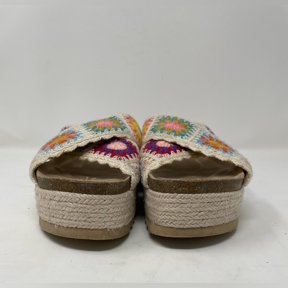 Dirty Laundry Crochet Chunky Multi Colors Shoes Size 9 - Picture 3 of 6